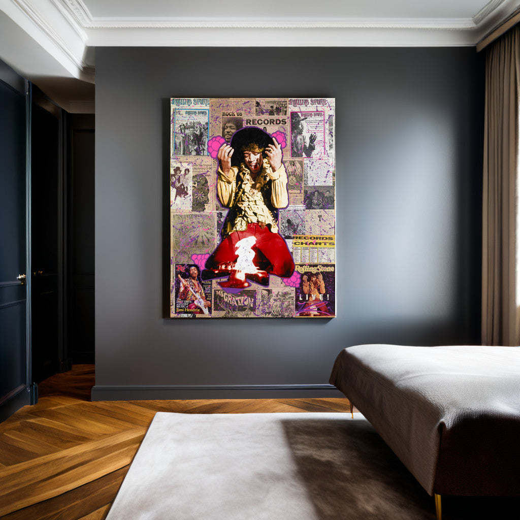 Jimi Hendrix: Immortality - Limited Print: Canvas