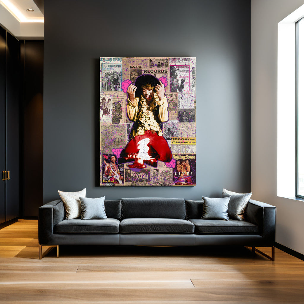 Jimi Hendrix: Immortality - Limited Print: Canvas