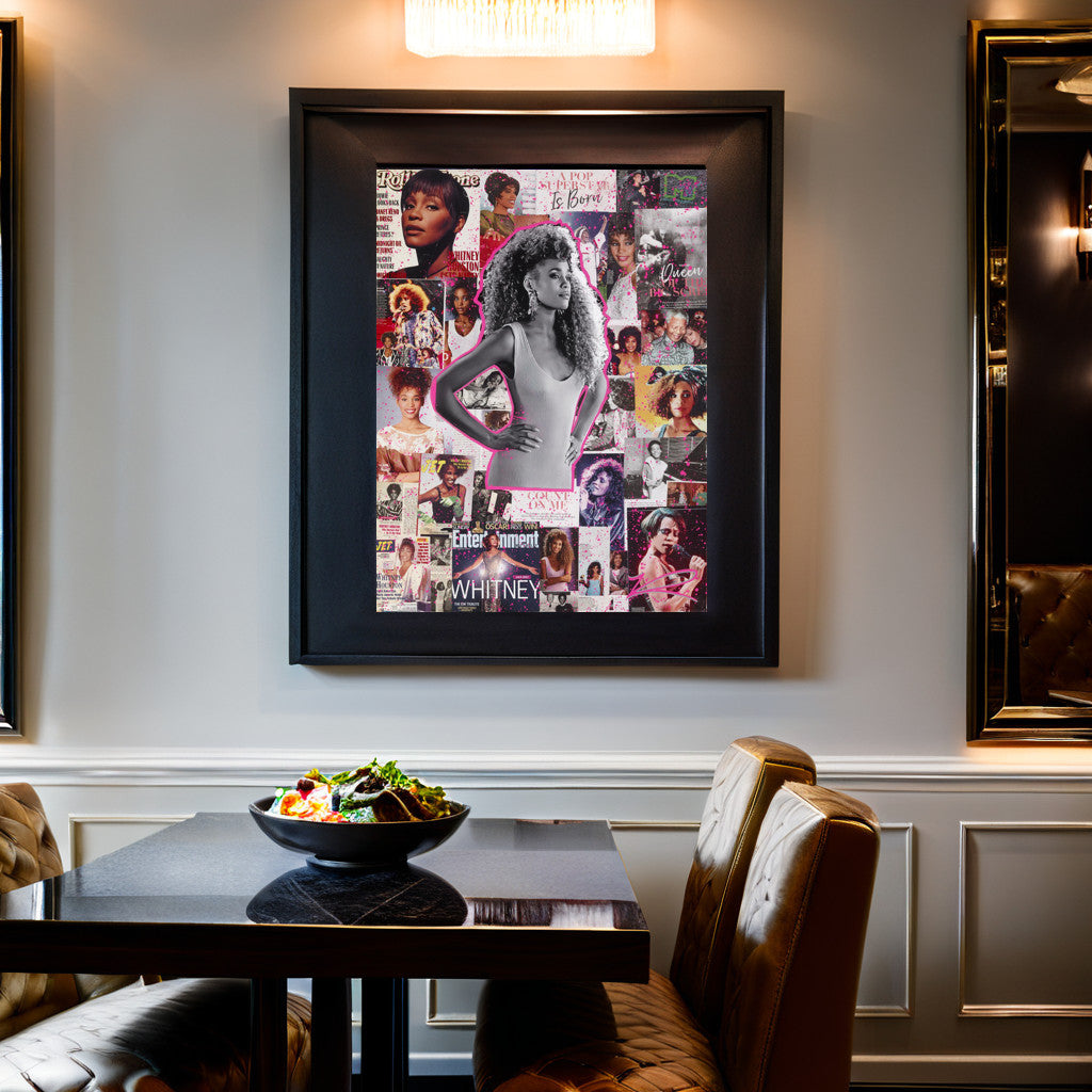 Whitney Houston: The Flame - Print: Canvas Mounted