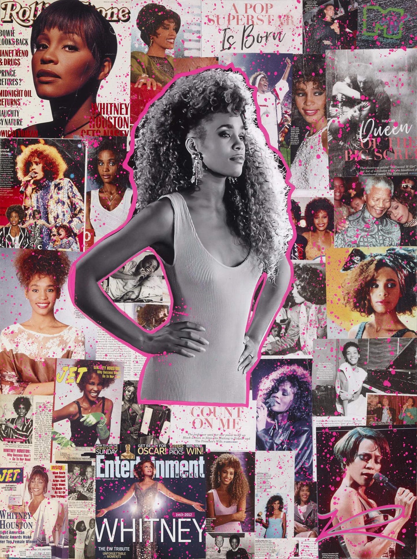 Whitney Houston: The Flame - Original Art Piece